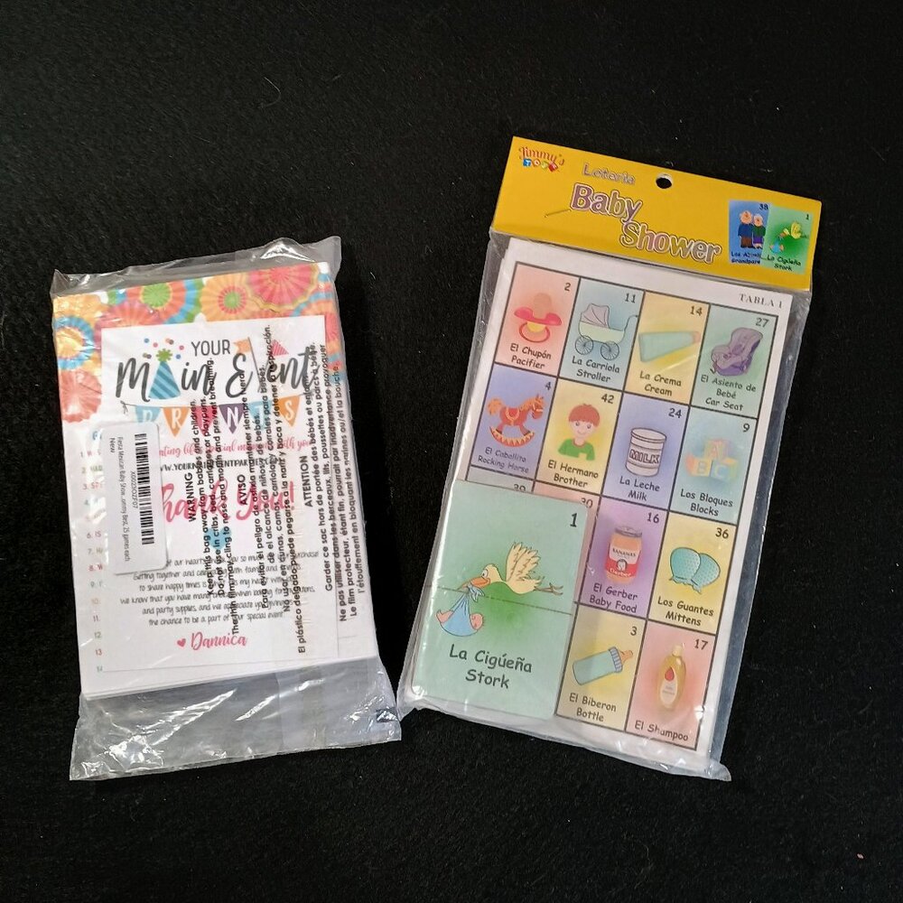 NWOT: Bundle "The Price Is Right" and "Baby Shower Loteria" Fiesta Theme
